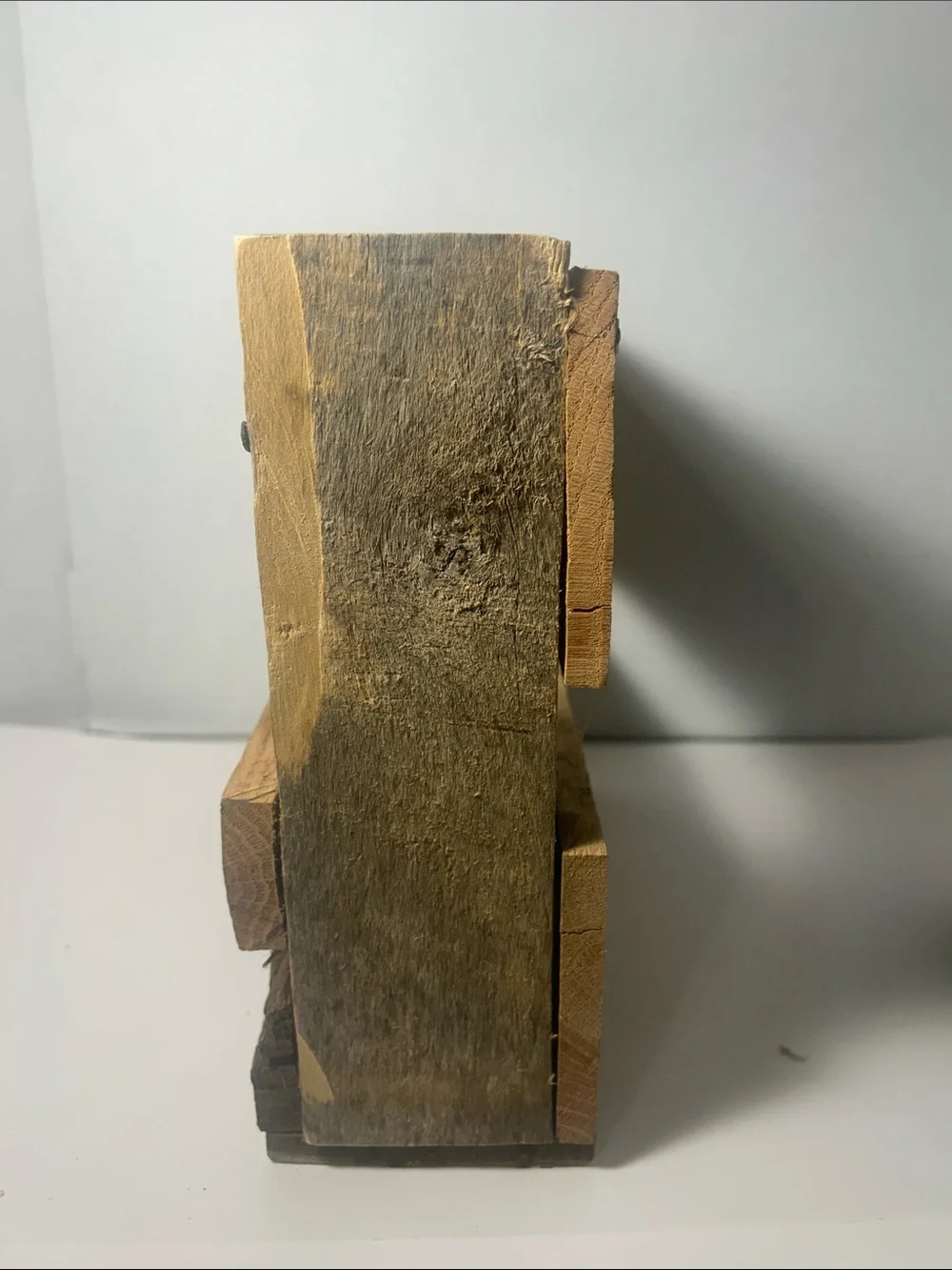 Rustic Wooden Wall Shelf / Planter Natural Brown